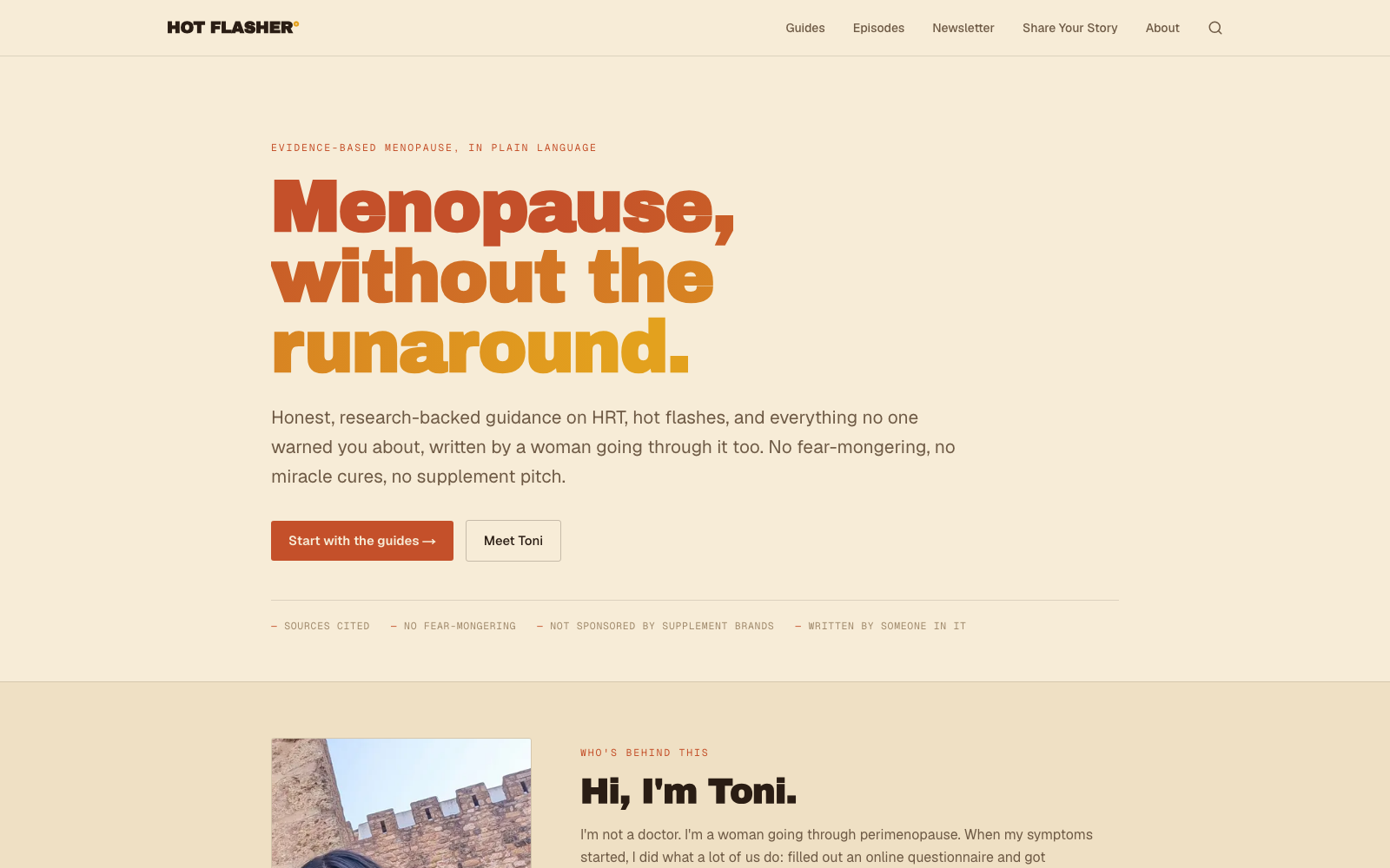 Hot Flasher website